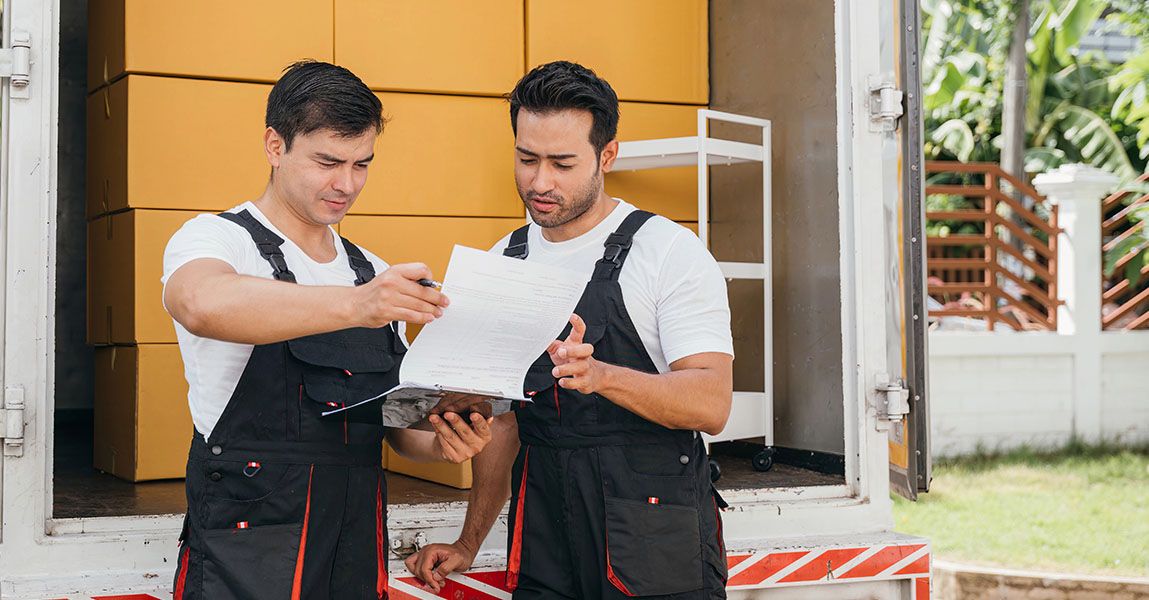 Same-day movers in Calgary - a VC Movers crew at work