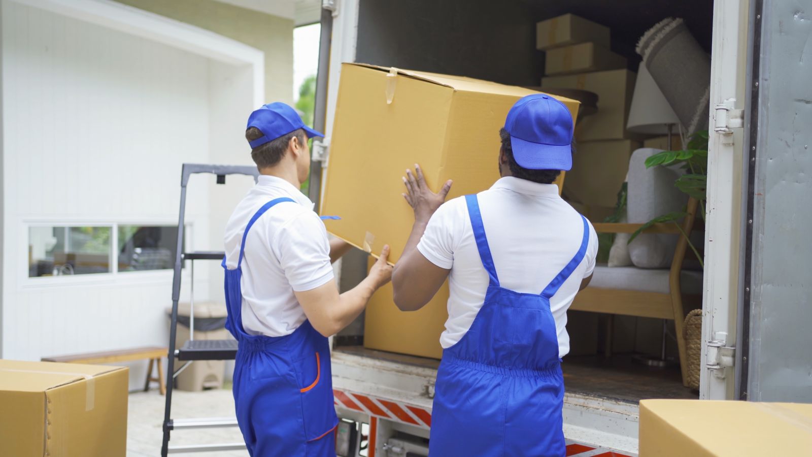 Long-distance moving in Calgary - a VC Movers crew at work, from our guide: What to Expect When Moving Long Distance